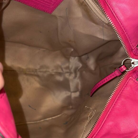 Coach Purse Handbag Leather Pocketbook Alexandria Chain Shoulder Bag - Picture 15 of 16